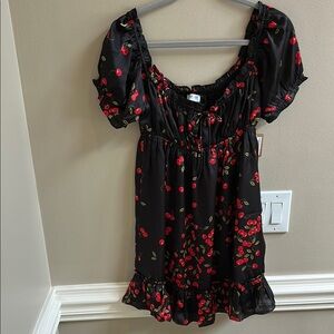 Vestique Sweet Berries Dress Babydoll Cherries NWT
